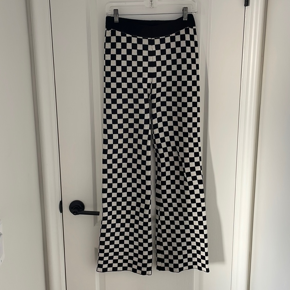 American Threads - Checkered Knit Pants